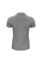 Load image into Gallery viewer, Womens/Ladies Organic Cotton Polo Shirt - Grey Melange