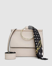 Load image into Gallery viewer, Brianna Runway Handbag With Scarf  - Latte