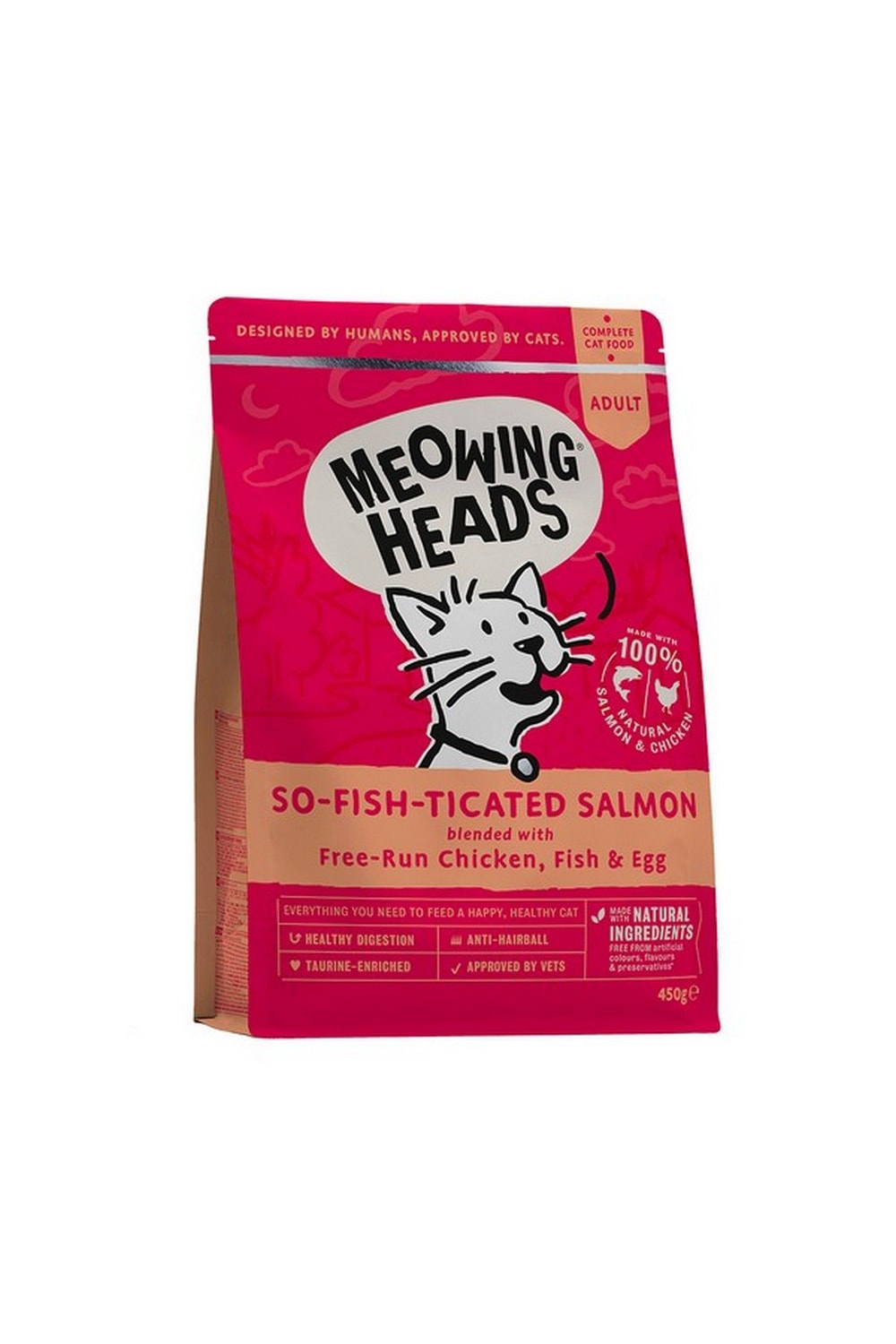 Meowing Heads So-Fish-Ticated Salmon Cat Food (Pink) (15.8oz)