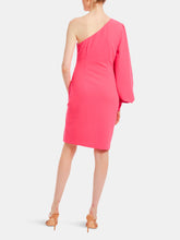 Load image into Gallery viewer, One Shoulder Crepe Cocktail Dress