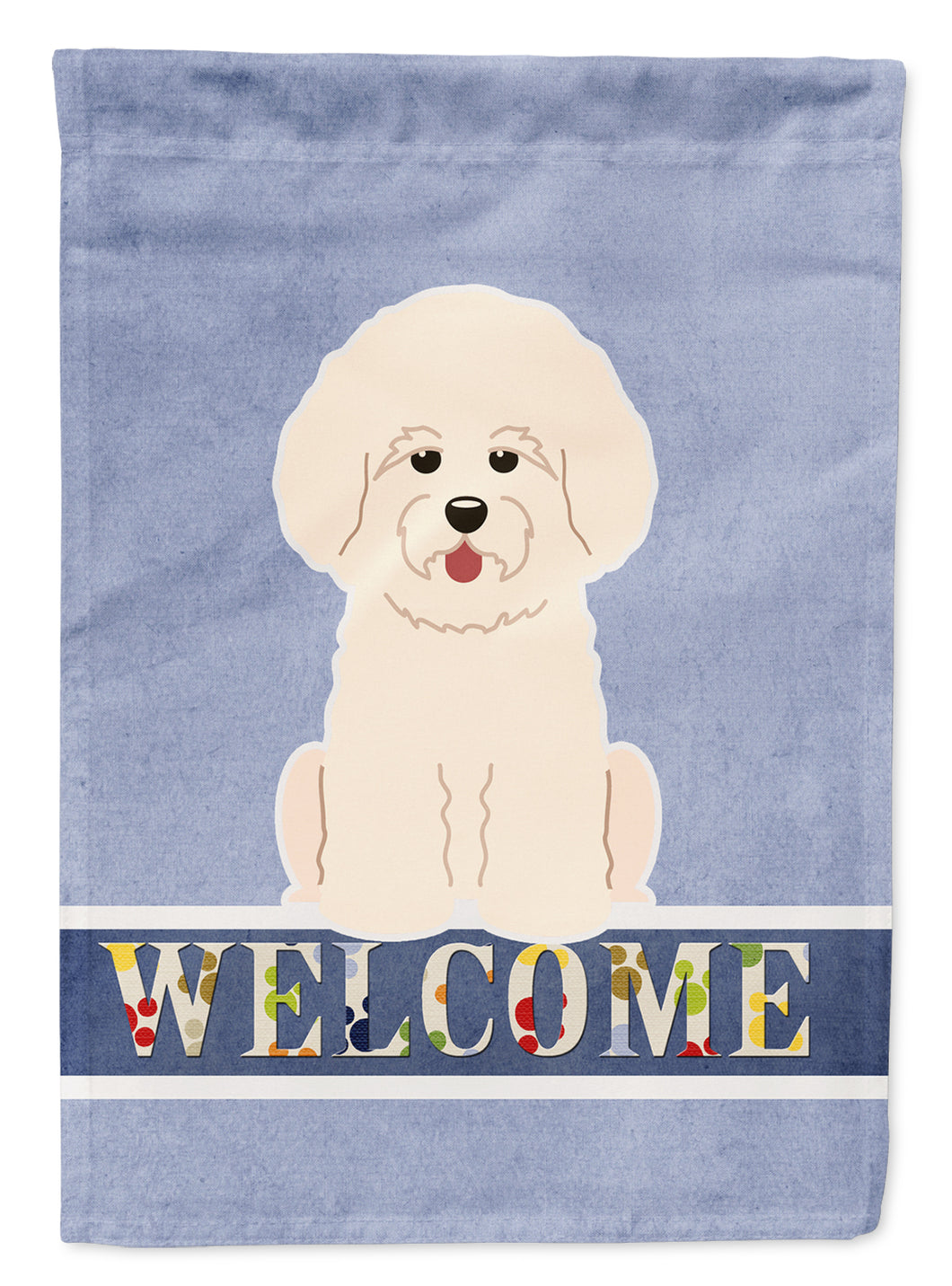 Bichon Frise Welcome Garden Flag 2-Sided 2-Ply