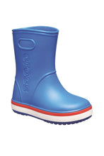 Load image into Gallery viewer, Crocs Childrens/Kids Crocband Wellington Boots (Blue/Orange)