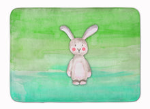 Load image into Gallery viewer, 19 in x 27 in Bunny Rabbit Watercolor Machine Washable Memory Foam Mat