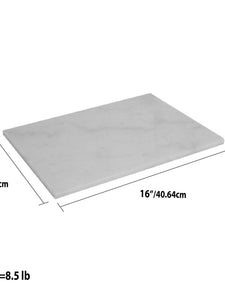 12" x 16" Marble Cutting Board, White