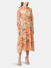 Load image into Gallery viewer, Abstract Floral Printed Chiffon Maxi Dress