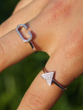 Load image into Gallery viewer, Celia C Diamond Ring in 14K Rose Gold Vermeil on Sterling Silver