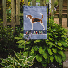 Load image into Gallery viewer, 11 x 15 1/2 in. Polyester American Foxhound Welcome Garden Flag 2-Sided 2-Ply