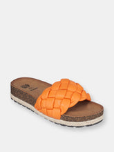 Load image into Gallery viewer, Lesley Orange Footbed Sandals