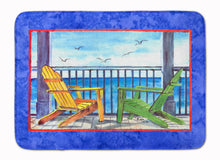 Load image into Gallery viewer, 19 in x 27 in Adirondack Chairs Blue Machine Washable Memory Foam Mat
