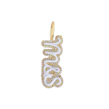 Load image into Gallery viewer, Enamel and Diamond Bubbly Initials Charm
