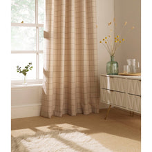 Load image into Gallery viewer, Furn Ellis Ringtop Eyelet Curtains (Natural) (66 x 72 in)