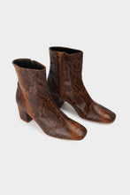 Load image into Gallery viewer, Samiria Python Ankle Boots Brown