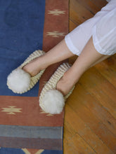 Load image into Gallery viewer, Ballerina Pom Alpaca Slipper - Ivory
