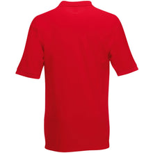 Load image into Gallery viewer, Fruit Of The Loom Mens 65/35 Heavyweight Pique Short Sleeve Polo Shirt (Red)