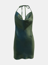 Load image into Gallery viewer, Moody Sage Slinky Mini Dress