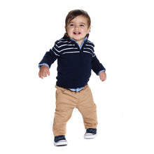 Load image into Gallery viewer, Baby Boys 3-Piece Zip Sweater Set