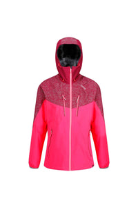 Regatta Womens/Ladies Montegra II Waterproof Coat (Neon Pink/Beetroot)