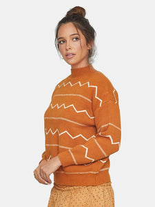 Bonfire Pullover Sweater - Camel