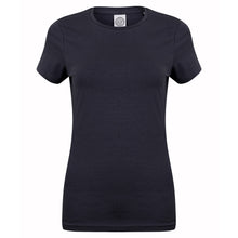 Load image into Gallery viewer, Skinni Fit Womens/Ladies Feel Good Stretch Short Sleeve T-Shirt (Navy)