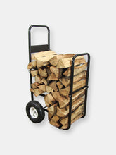 Load image into Gallery viewer, Firewood Log Cart Carrier Rack Holder with Heavy-Duty Waterproof Cover