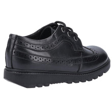 Load image into Gallery viewer, Hush Puppies Girls Felicity Leather School Shoes (Black)