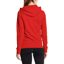 Load image into Gallery viewer, Fruit Of The Loom Ladies Fitted Lightweight Hooded Sweatshirt / Hoodie (240 GSM) (Red)