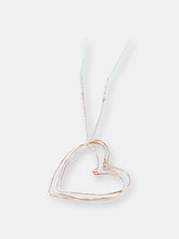 Load image into Gallery viewer, Rose Gold Hearts Necklace on a Silver Chain