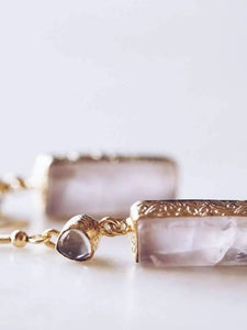 Vayu Rose Quartz Earrings