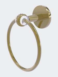 Clearview Collection Towel Ring With Twisted Accents