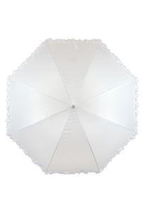 Frilled Bridal Stick Umbrella