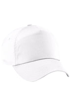 Load image into Gallery viewer, Plain Unisex Junior Original 5 Panel Baseball Cap - White