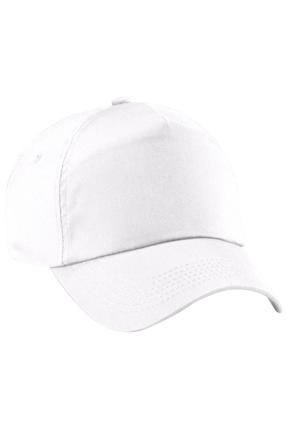 Plain Unisex Junior Original 5 Panel Baseball Cap - White