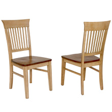 Load image into Gallery viewer, Brook Distressed Two Tone Light Creamy Wheat With Warm Pecan Brown Side Chair (Set Of 2)