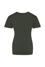 Load image into Gallery viewer, AWDis Just Ts Womens/Ladies The 100 Girlie T-Shirt (Combat Green)