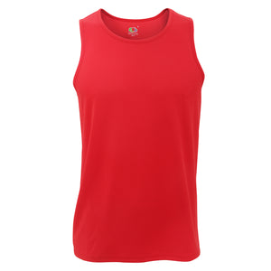 Fruit Of The Loom Mens Moisture Wicking Performance Vest Top (Red)