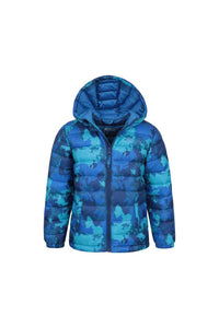 Boys Seasons Camo Padded Jacket - Bright Blue