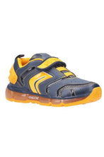 Load image into Gallery viewer, Geox Boys J Android B Touch Fastening Sneaker (Navy/Dark Yellow)
