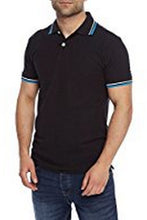 Load image into Gallery viewer, Fruit Of The Loom Mens Tipped Short Sleeve Polo Shirt (Deep Navy/White)