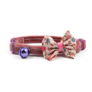 Ancol Vintage Bow Cat Collar (Pink) (One Size)