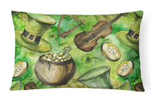 Load image into Gallery viewer, 12 in x 16 in  Outdoor Throw Pillow Luck of the Irish Canvas Fabric Decorative Pillow