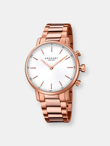 Kronaby Carat S2446-1 Rose-Gold Stainless-Steel Automatic Self Wind Smart Watch