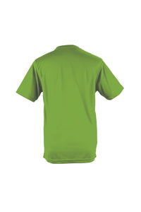 Just Cool Mens Performance Plain T-Shirt (Lime Green)