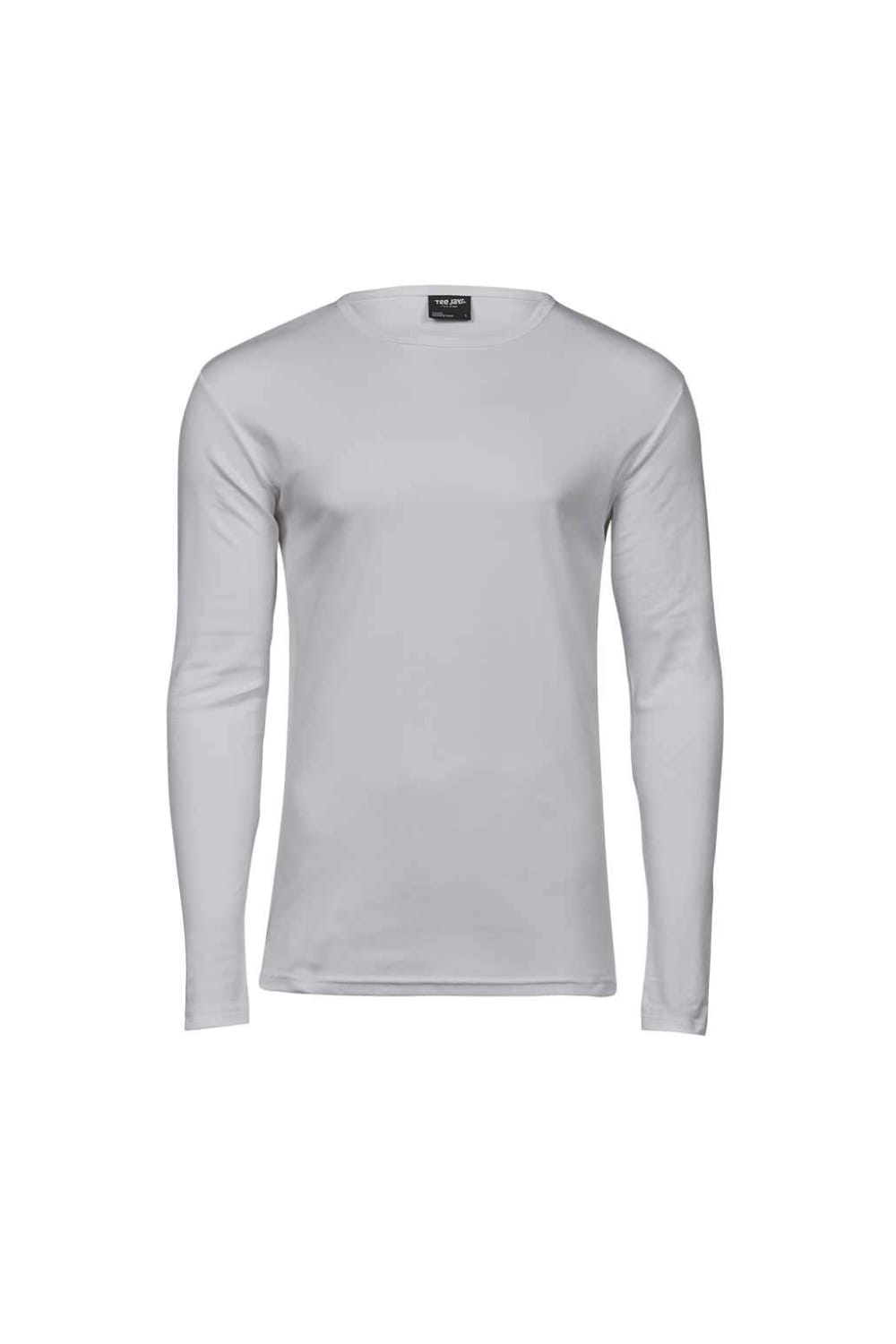 Mens Interlock Long-Sleeved T-Shirt - White