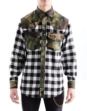 Load image into Gallery viewer, Check and Camo Western Shirt (and Jacket)