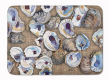 Load image into Gallery viewer, 19 in x 27 in Oyster  on Faux Burlap Machine Washable Memory Foam Mat