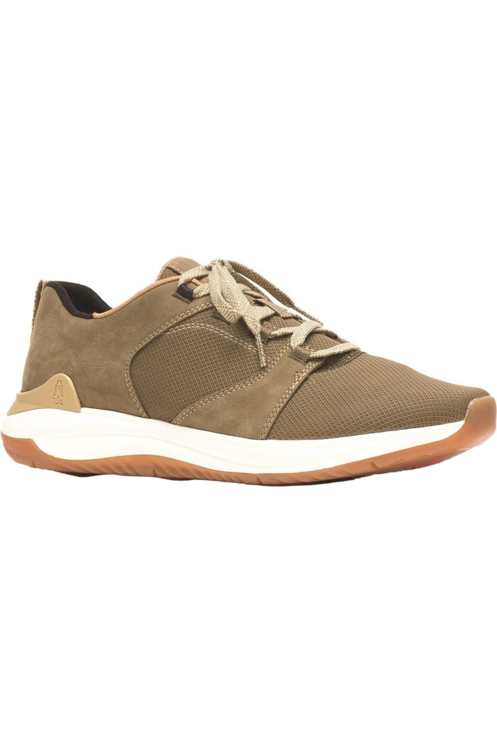 Mens Felix Leather Trainers - Olive