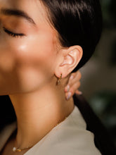 Load image into Gallery viewer, Baguette Huggie Earrings