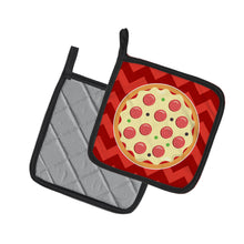 Load image into Gallery viewer, Large Pizza Pair of Pot Holders