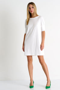 Short Sleeve Dress - White