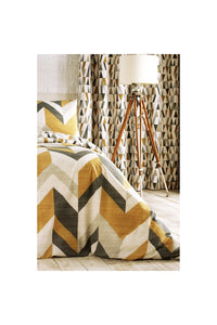 Furn Renovate Duvet Cover Set (Charcoal/Gold) (Double)